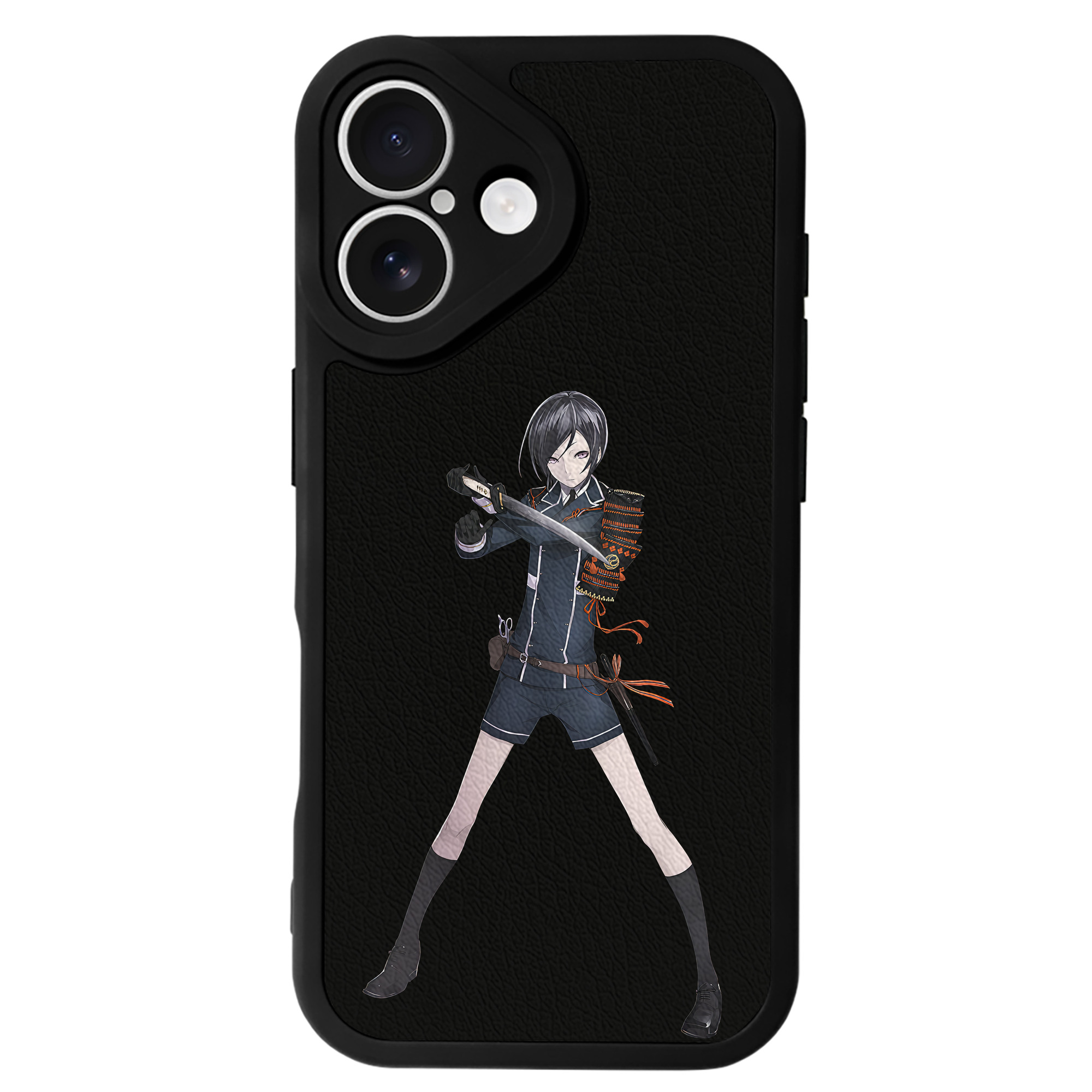 （画像用） 刀剣乱舞 Touken Ranbu 【iPhone 16シリーズ対応】シリコンスマホケース（レザー調） 材質：シリコン